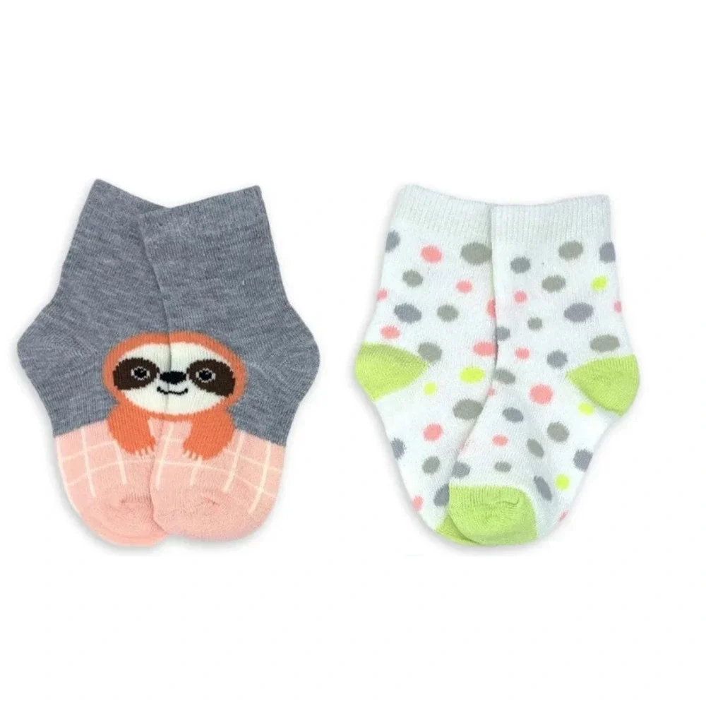 Wonder Nation Girls Socks Size 18-36M Assorted 6-Pack Stretch Comfort Playwear